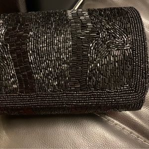 Black embellished shoulder bag